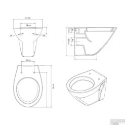Villeroy & Boch Subway 2.0 Wandcloset Direct Flush Wit 10 Villeroy & Boch Subway 2.0 Wandcloset Direct Flush Wit -Badkamer Thuis 0124865 tech