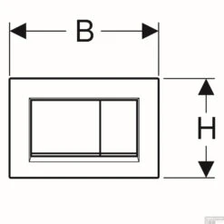 Bedieningsplaat Geberit Sigma 30-Toets Spoeling Mat Wit Glans Wit -Badkamer Thuis 115883111 bedieningsplaat geberit sigma 30 toets spoeling mat wit tech