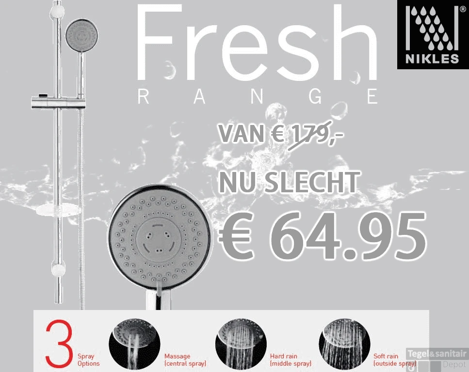 Nikles Glijstangset Fresh 90 Cm 4 Nikles Glijstangset Fresh 90 Cm - Afbeelding 2