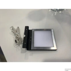 Spiegellamp Boss & Wessing Square 10x10 Cm Aluminium Mat Zwart -Badkamer Thuis 1 1 13