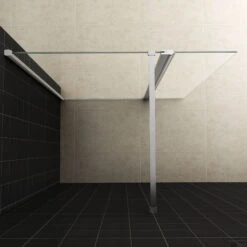 Wiesbaden Zijwand 30x200 Cm + Scharnierprofiel 10mm NANO Glas -Badkamer Thuis 20.3842 3