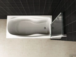 Badwand Wiesbaden Inklapbaar 100x140cm 6mm NANO Coating -Badkamer Thuis 20.3895 2