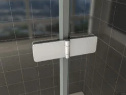 Badwand Wiesbaden Inklapbaar 100x140cm 6mm NANO Coating -Badkamer Thuis 20.3895 3