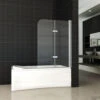Badwand Wiesbaden Inklapbaar 100x140cm 6mm NANO Coating -Badkamer Thuis 20.3895 6