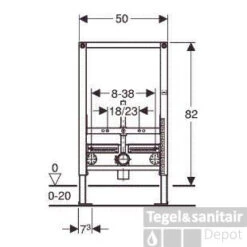 Geberit Duofix Bidet Element 82 Cm. Hoog 8 Geberit Duofix Bidet Element 82 Cm. Hoog -Badkamer Thuis 20594