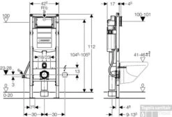 Geberit Duofix Inbouwreservoir Na Inb.v/closet Nog 6cm.verstelbr. -Badkamer Thuis 20764