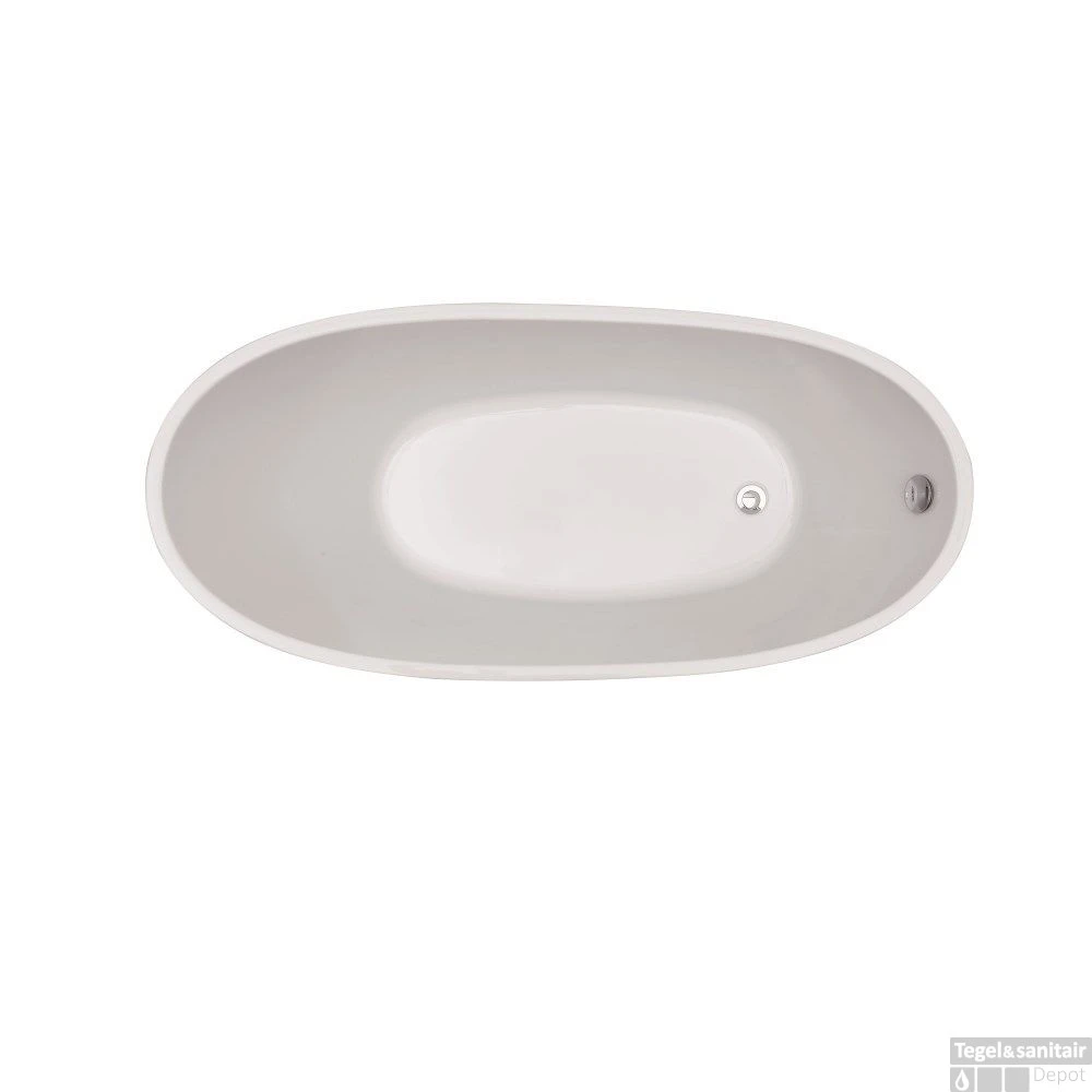 Ligbad Wiesbaden Trapeze Vrijstaand Acryl 170x77 Wit 4 Ligbad Wiesbaden Trapeze Vrijstaand Acryl 170x77 Wit - Afbeelding 2