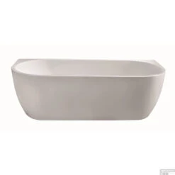 Half Vrijstaand Ligbad Wiesbaden Wall 180x80 Met Waste Acryl Wit