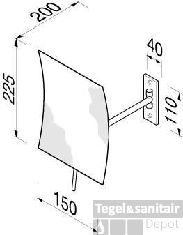 Geesa Cosmetic Collection Scheerspiegel 1-arm Rond 15x22.5cm. 3x Vergrotend Chroom 4 Geesa Cosmetic Collection Scheerspiegel 1-arm Rond 15x22.5cm. 3x Vergrotend Chroom - Afbeelding 2