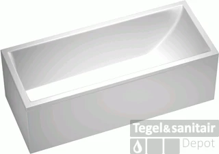 Laufen Pro Bad 180x80 Cm. Met Frame En L-paneel Rechts Wit 5 Laufen Pro Bad 180x80 Cm. Met Frame En L-paneel Rechts Wit - Afbeelding 3