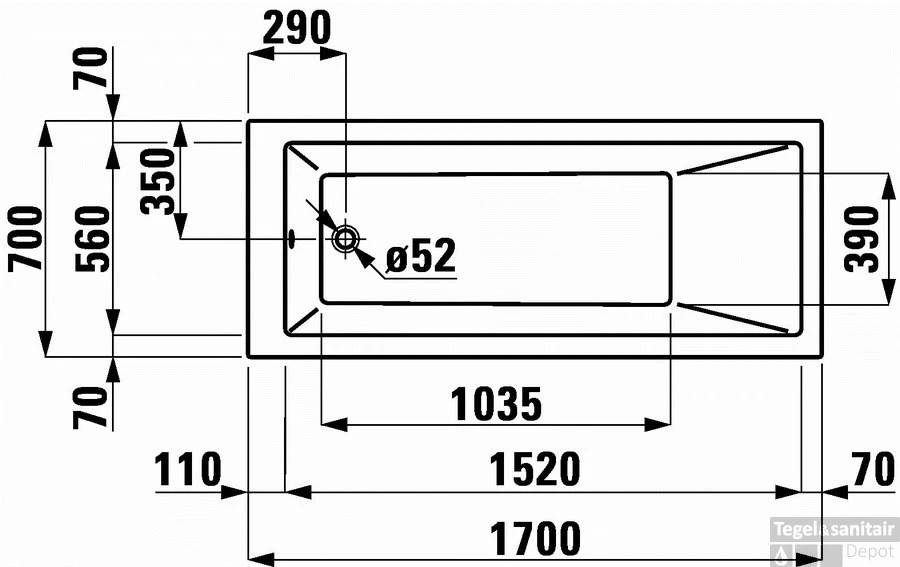 Laufen Pro Bad 180x80 Cm. Met Frame En L-paneel Rechts Wit 6 Laufen Pro Bad 180x80 Cm. Met Frame En L-paneel Rechts Wit - Afbeelding 4