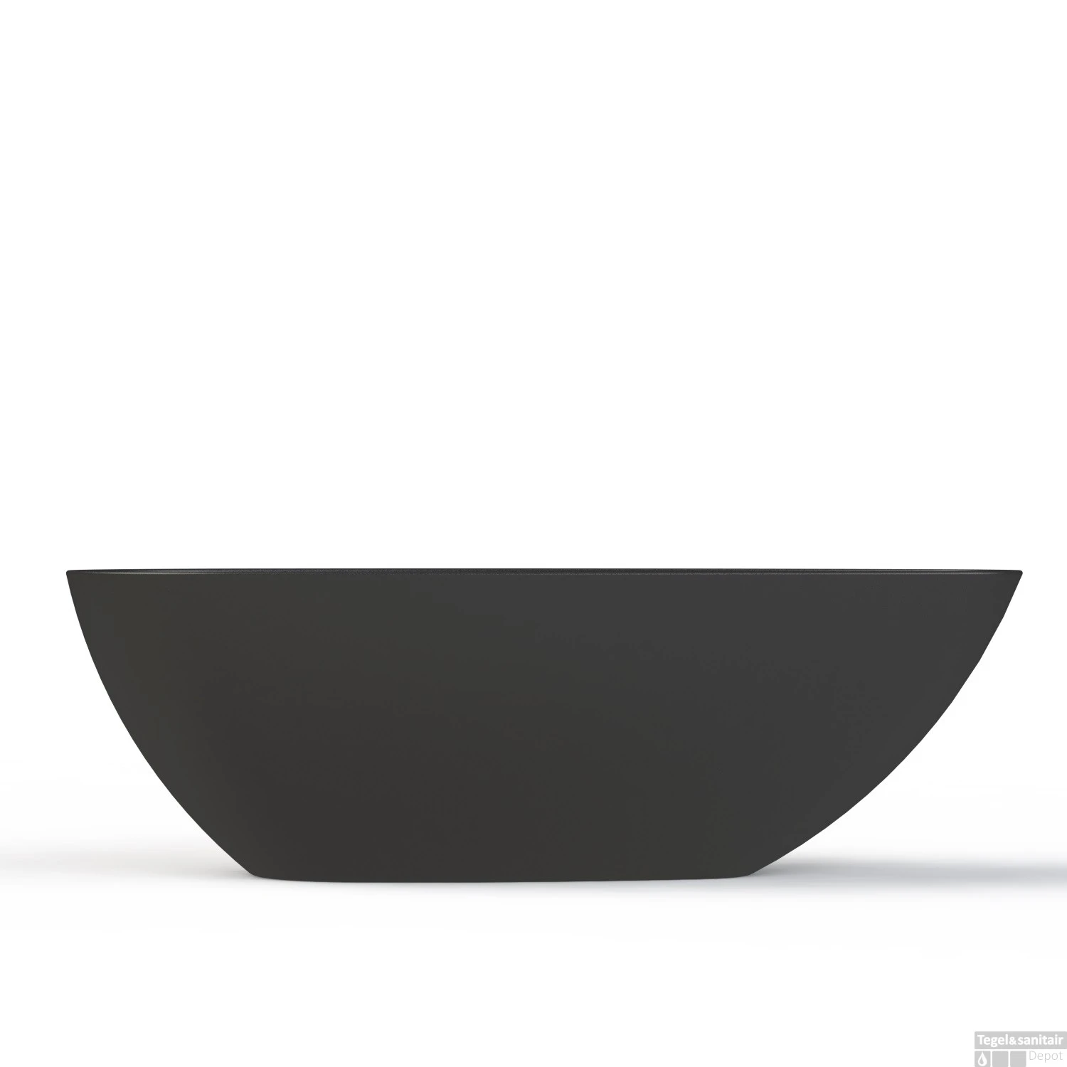 Vrijstaand Ligbad Salenzi Unica 170x86x54 Cm Cast Marble Mat Zwart 6 Vrijstaand Ligbad Salenzi Unica 170x86x54 Cm Cast Marble Mat Zwart - Afbeelding 4