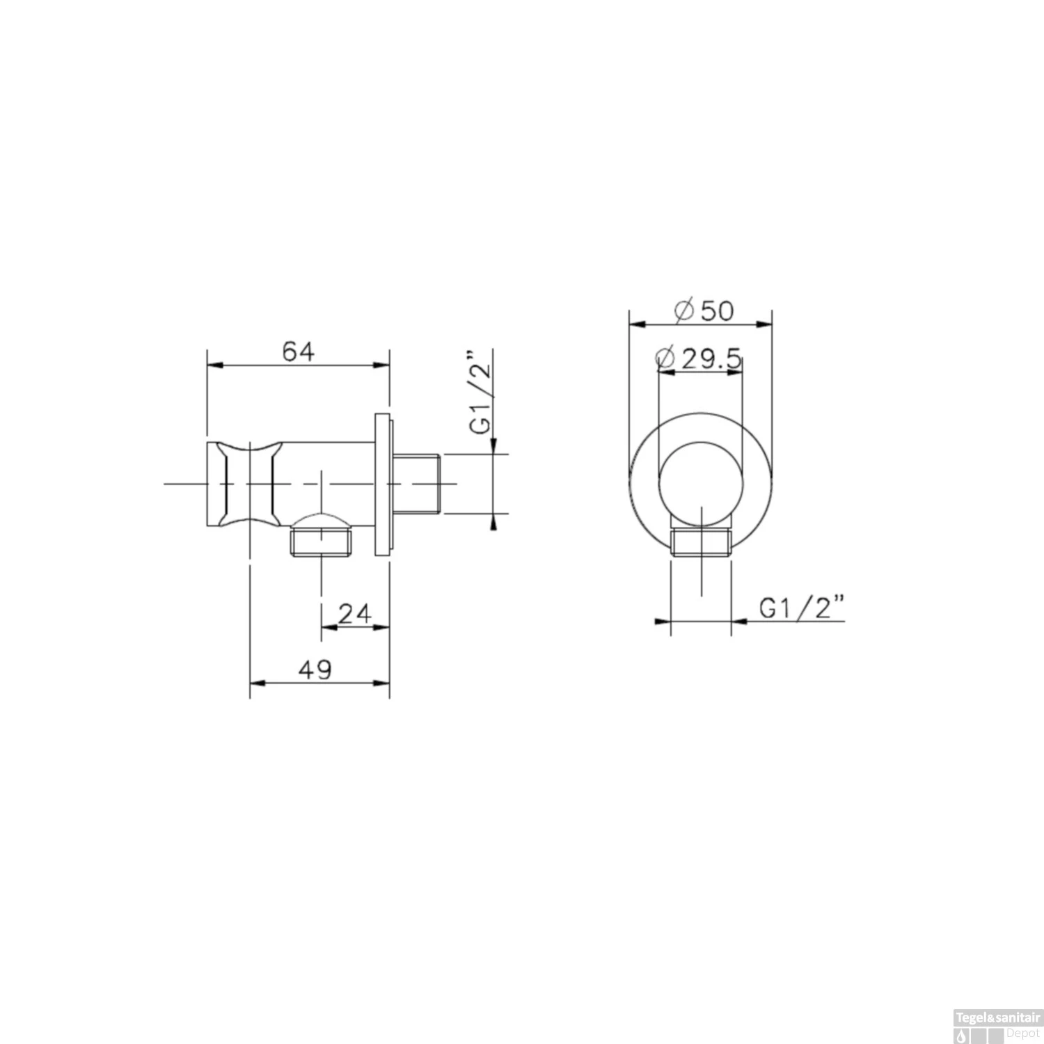 Opsteek Handdouche Met Wateruitlaat In Muur Salenzi Giro Geborsteld Messing Goud 5 Opsteek Handdouche Met Wateruitlaat In Muur Salenzi Giro Geborsteld Messing Goud - Afbeelding 3