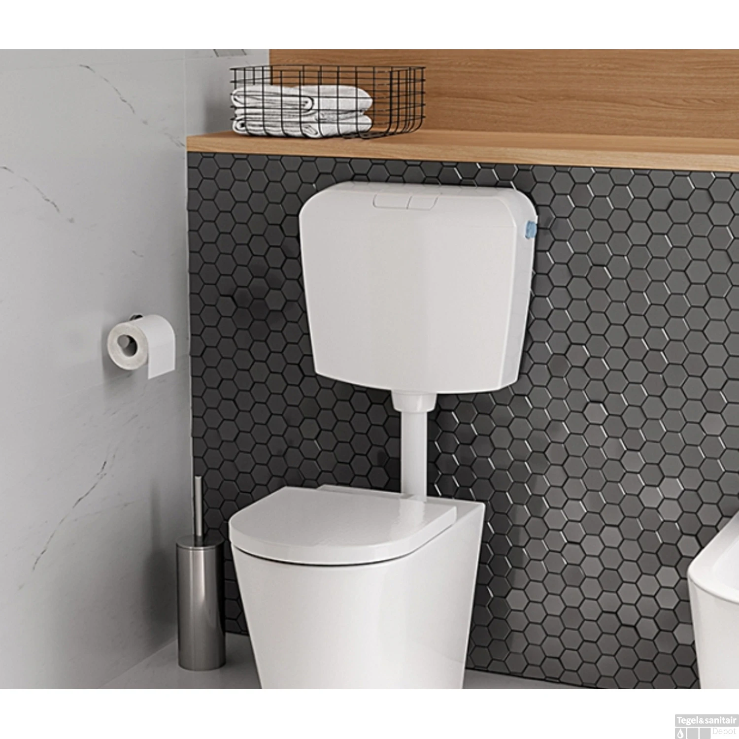 Reservoir Xellanz Geno Laaghangend Kunststof Wit 4 Reservoir Xellanz Geno Laaghangend Kunststof Wit - Afbeelding 2