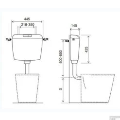 Reservoir Xellanz Geno Laaghangend Kunststof Wit 9 Reservoir Xellanz Geno Laaghangend Kunststof Wit -Badkamer Thuis 32.4203 tech