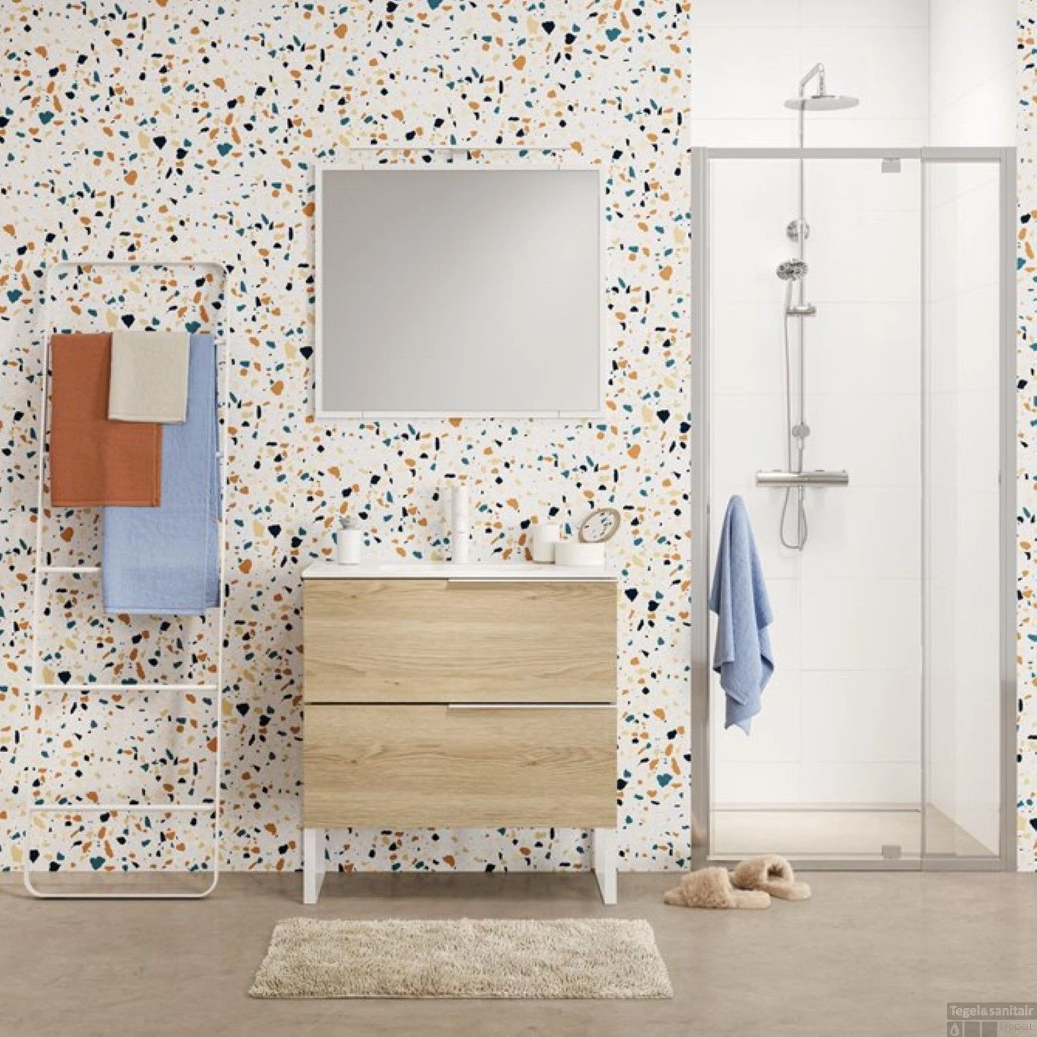 Spiegeldoosje Vrijstaand Sealskin Grace Wit 7 Spiegeldoosje Vrijstaand Sealskin Grace Wit - Afbeelding 5