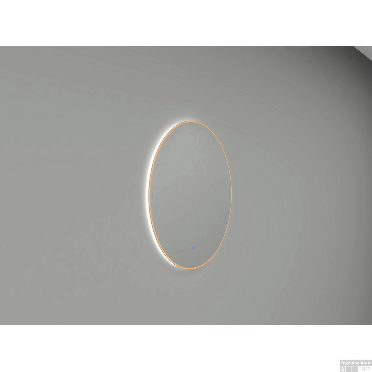 Ronde Spiegel Wiesbaden Novi Met LED, Dimbaar 60 Cm Geborsteld Messing 3 Ronde Spiegel Wiesbaden Novi Met LED, Dimbaar 60 Cm Geborsteld Messing