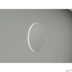 Ronde Spiegel Wiesbaden Novi Met LED, Dimbaar 80 Cm Geborsteld Messing