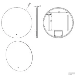 BWS Badkamerspiegel | Spark | Rond | Met LED Verlichting (Alle Maten) -Badkamer Thuis 38.4401 1