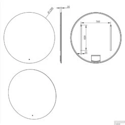 BWS Badkamerspiegel | Spark | Rond | Met LED Verlichting (Alle Maten) -Badkamer Thuis 38.4403 1