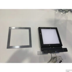 Spiegellamp Boss & Wessing Square 10x10 Cm Aluminium Mat Zwart -Badkamer Thuis 3 22