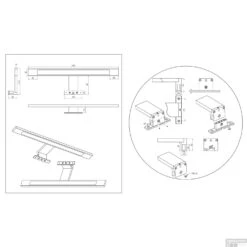 Spiegel Verlichting Tiger Ancis LED 4000K 40x4x10.5 Cm Wit -Badkamer Thuis 4008919067417 12