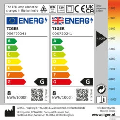 Spiegel Verlichting Tiger Ancis LED 4000K 40x4x10.5 Cm Mat Chroom -Badkamer Thuis 4008919067431 10