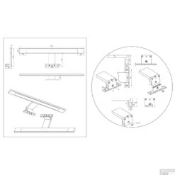 Spiegel Verlichting Tiger Ancis LED 4000K 60x4x10.5 Cm Chroom -Badkamer Thuis 4008919068407 9