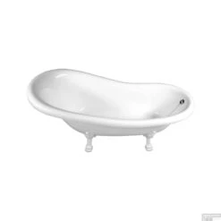 Vrijstaand Bad Sapho Retro 169x75x72 Cm Wit Met Leeuwenpoten -Badkamer Thuis 42112 vrijstaand bad sapho retro 169x75x72 cm wit met leeuwenpoten 2