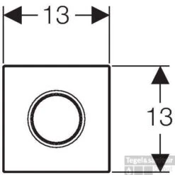 Geberit Sigma 01 Urinoir Bedieningsplaat Pneumatisch Wit -Badkamer Thuis 49822