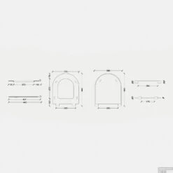 Toiletzitting Salenzi Form Slim Mat Donkerbruin -Badkamer Thuis 4ad1mdbr0 toiletzitting salenzi form slim mat donkerbruin tech