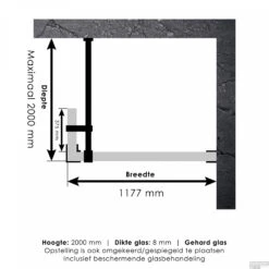 Inloopdouche Compleet Just Creating Profielloos 120/40 Cm Mat Zwart 13 Inloopdouche Compleet Just Creating Profielloos 120/40 Cm Mat Zwart -Badkamer Thuis 4jc2 120 40 t