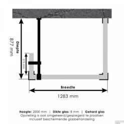 Inloopdouche Compleet Just Creating Profielloos 90x130/30 Cm Reversed RVS -Badkamer Thuis 4jc5 90x130 30 t 2
