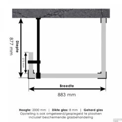 Inloopdouche Compleet Just Creating Profielloos 90x90/30 Cm Reversed Mat Zwart -Badkamer Thuis 4jc5 90x90 30 t