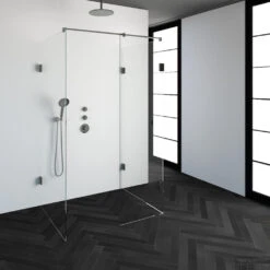 Inloopdouche Compleet XL Just Creating Profielloos 90x120 Cm RVS
