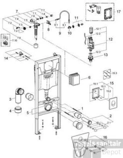 Grohe Rapid Sl Inbouwreservoir Met Skate Bedieningsplaat Chroom -Badkamer Thuis 59930
