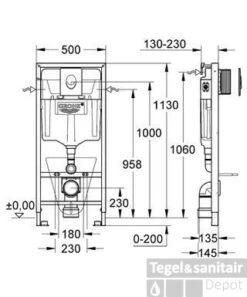 Grohe Rapid Sl Inbouwreservoir Met Skate Bedieningsplaat Chroom -Badkamer Thuis 59931
