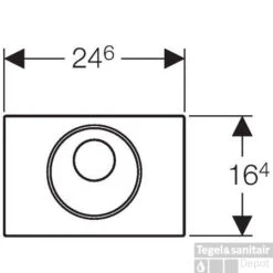 Geberit Sigma 10 Bedieningsplaat Infrarood Netvoeding 230v Spoelsto Rvs Geborsteld -Badkamer Thuis 60134