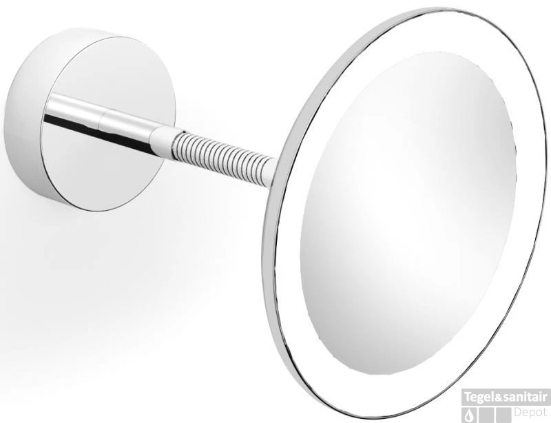 B&w-luxury Happy Cosmeticaspiegel Wandmodel M/led Verlicht./schakl. Chroom 3 B&w-luxury Happy Cosmeticaspiegel Wandmodel M/led Verlicht./schakl. Chroom