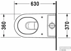 Duravit Starck 2 Duobloccloset 37x63 Cm. Wondergliss Wit -Badkamer Thuis 71495