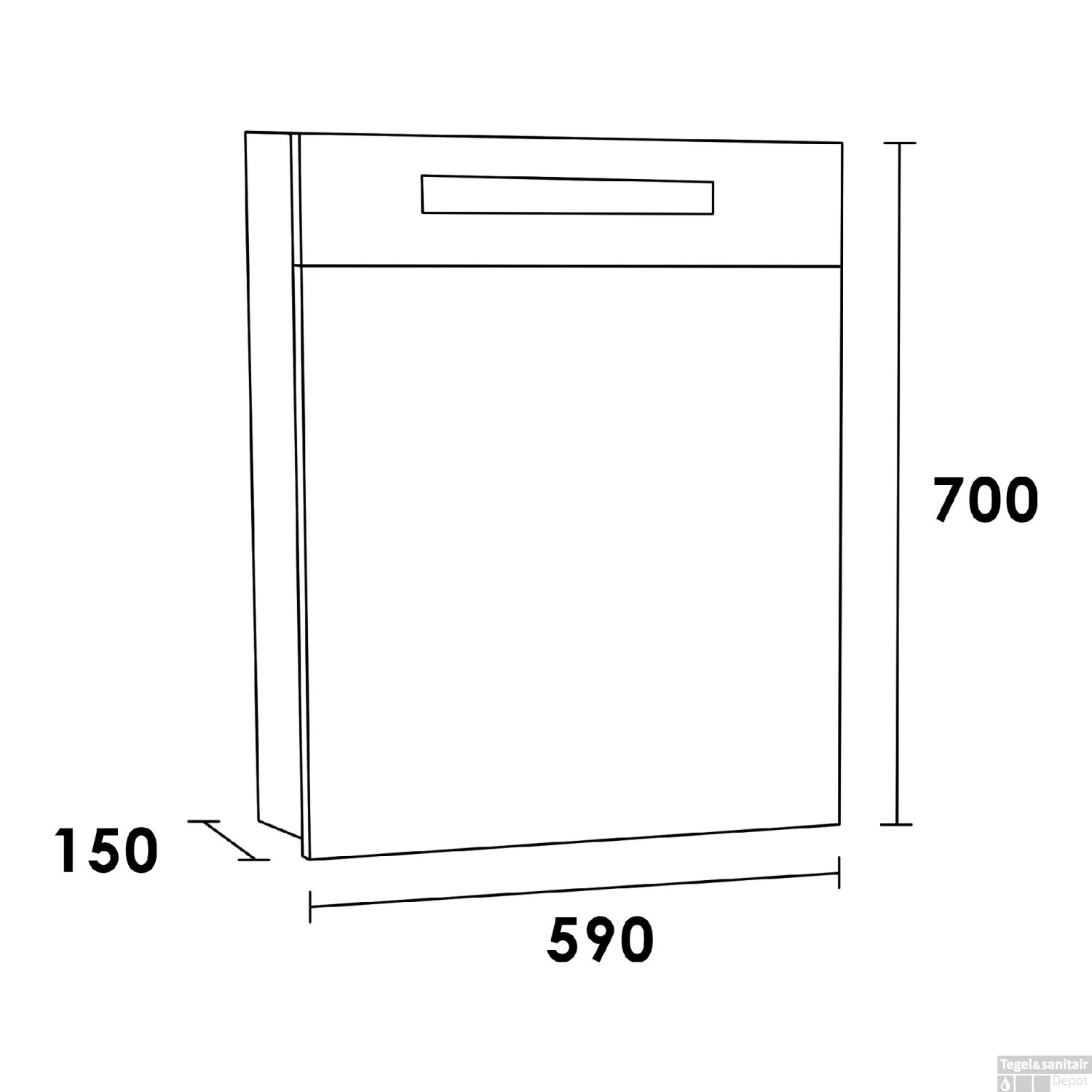 Spiegelkast 2.0 Exclusive Line 60cm Linksdraaiend Mat Grijs - Afbeelding 3