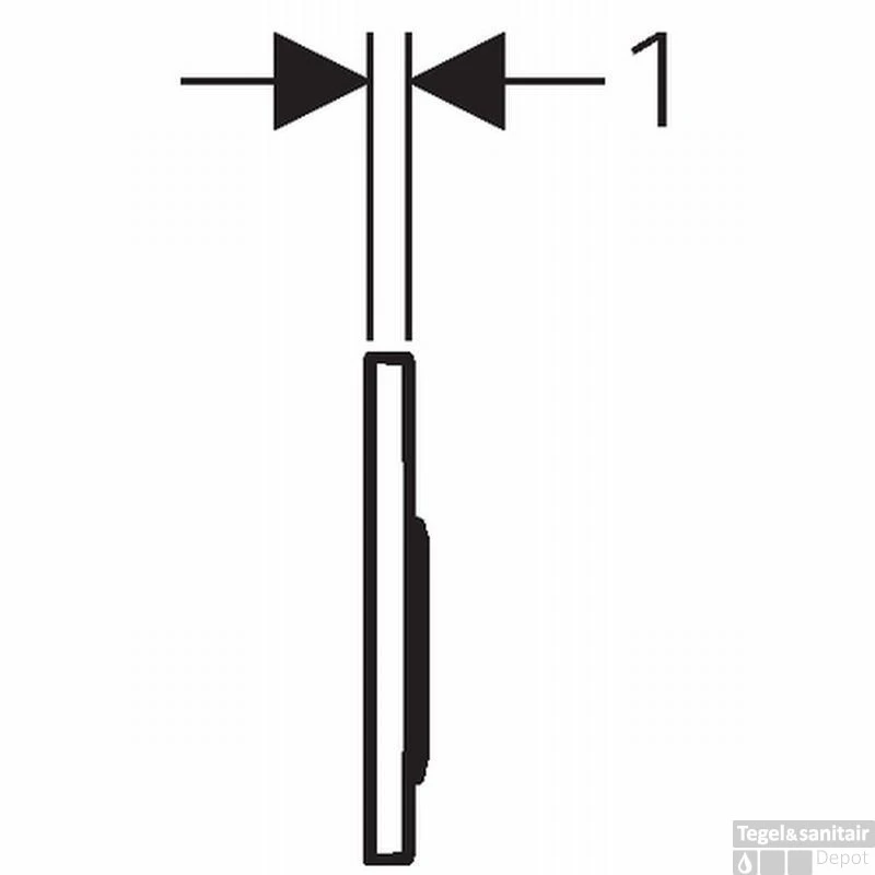 Geberit Omega 20 Bedieningsplaat Front/planchetbediening Matchroom-chroom-matchr. 5 Geberit Omega 20 Bedieningsplaat Front/planchetbediening Matchroom-chroom-matchr. - Afbeelding 3