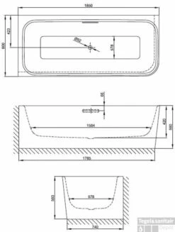 Bette Art Iv Bad 185 X 80 X 42 Cm. Wit -Badkamer Thuis 77729