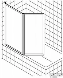 Kermi Vario Badklapwand 2-delig 115 Cm. Parelglas Matzilver-kunststof Glas 5 Kermi Vario Badklapwand 2-delig 115 Cm. Parelglas Matzilver-kunststof Glas -Badkamer Thuis 80963