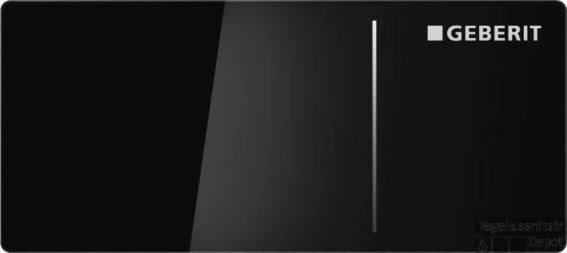 Geberit Omega70 Bedieningsplaat Voor Massief-en Droogbouw Glas Zwart-aluminium 3 Geberit Omega70 Bedieningsplaat Voor Massief-en Droogbouw Glas Zwart-aluminium