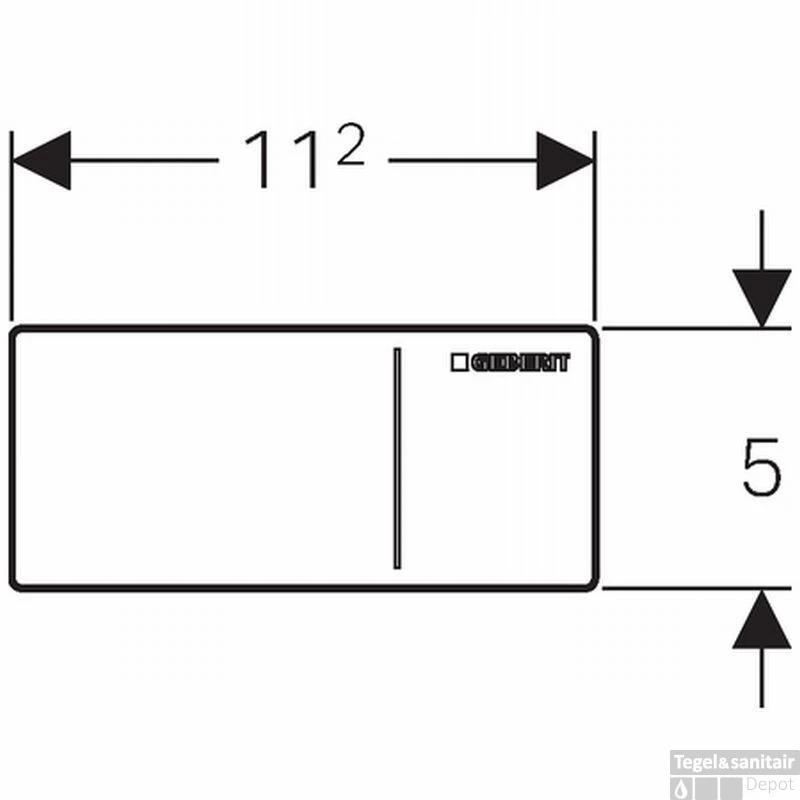 Geberit Omega70 Bedieningsplaat Voor Massief-en Droogbouw Glas Zwart-aluminium 4 Geberit Omega70 Bedieningsplaat Voor Massief-en Droogbouw Glas Zwart-aluminium - Afbeelding 2