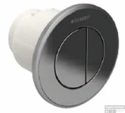 Geberit Type 10 2-knops Pneumatische Inbouw Drukker Chroom-wit