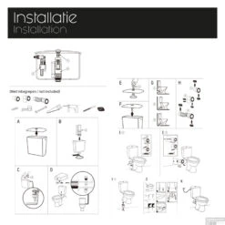Toiletpot Differnz Staand Met AO Uitgang Inclusief Toiletbril Wit -Badkamer Thuis 8712793562406 toiletpot differnz staand met ao uitgang inclusief toiletbril wit 5