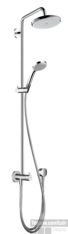 Hansgrohe Croma Doucheset 220 Met Reno Douchearm 40 Cm. Chroom