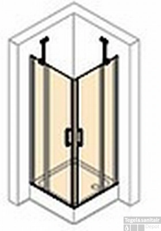 Huppe Classics 2 2-dlg. Hoekinstap 100/100x200 Cm. Gl.zilver-antiplaque Glas 3 Huppe Classics 2 2-dlg. Hoekinstap 100/100x200 Cm. Gl.zilver-antiplaque Glas